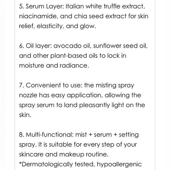 ⭐️HP!⭐️d’Alba piedmont aromatic spray serum. Vegan white truffle formula. Italy - Picture 12 of 14